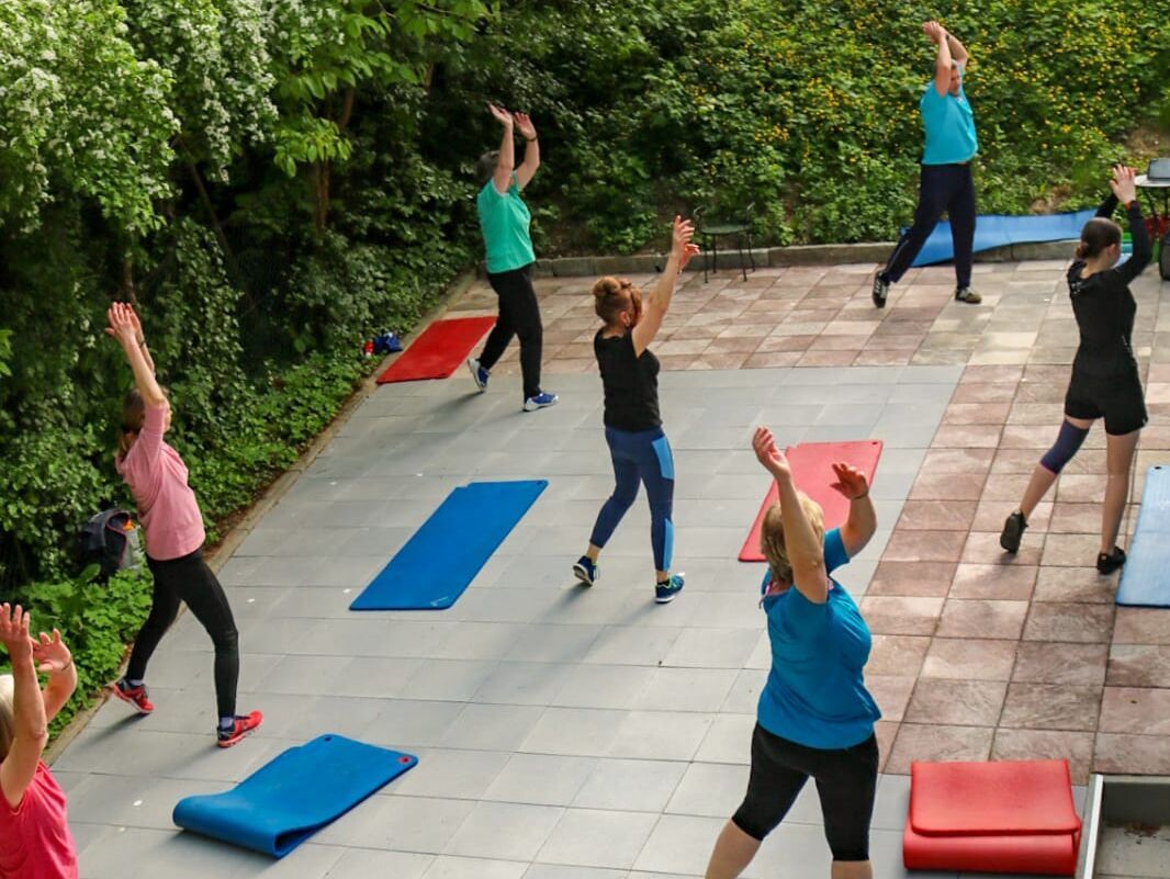 Gruppentraining im Freien